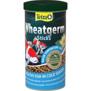 Tetra Pond Wheatgerm Sticks 1 l: Teichfutter für gesunde Fische in der kalten Jahreszeit.