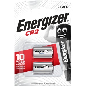 Energizer CR2 Lithium Fotobatterie, 2er Pack. Batterie für Fotoapparate und elektronische Geräte.