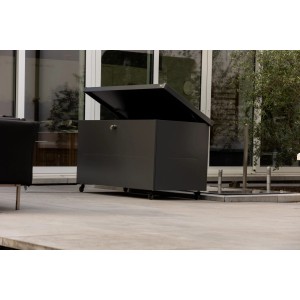 Auflagenbox Nevio 160 Schwarz 165 cm x 85 cm