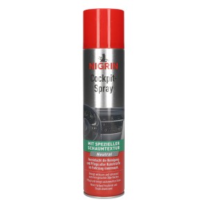 Nigrin Cockpit-Spray Neutral, 400 ml Dose für die Reinigung und Pflege von Auto-Kunststoff.