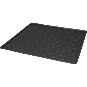 Anthrazit Kofferraummatte aus robustem PE, 85x90 cm, mit rutschfestem Profil. Schützt den Autokofferraum vor Schmutz.