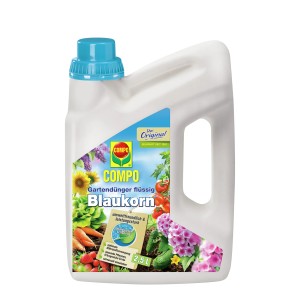 Compo Blaukorn NovaTec flüssig, 2,5 l Universaldünger für Gartenpflanzen.