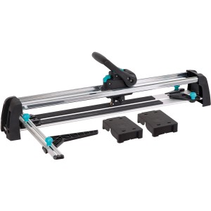 wolfcraft Fliesenschneider TC 670 Expert mit Zubehör für präzise Fliesenschnitte.