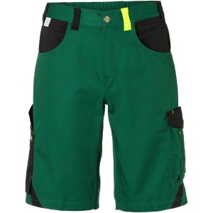 Kübler Pulse Eco Shorts in Moosgrün/Schwarz, Arbeitskleidung mit Cargotaschen und Meterstabtasche.
