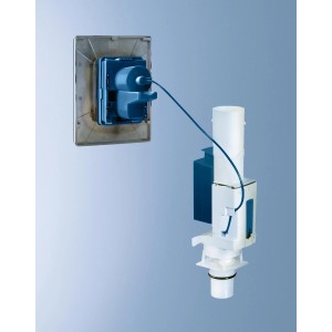 Grohe 2-Mengen Umrüstset für GD 2 Spülkasten mit Ablaufventil AV1, bestehend aus zwei Teilen.