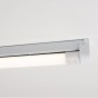 Graue LED-Unterbauleuchte, 60 cm, 9W, 1000 Lumen, neutralweißes Licht.