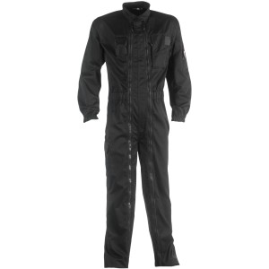 Schwarzer Herock Overall Eros Gr. M: Arbeitskleidung mit vielen Taschen und Reißverschlüssen.