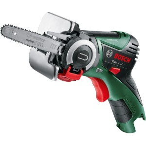 Bosch EasyCut 12 Akku-Säge mit NanoBlade-Technologie, ideal für präzise Schnitte im Haus und Garten.