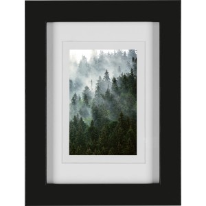 MDF-Bilderrahmen Breit Schwarz 13 cm x 18 cm