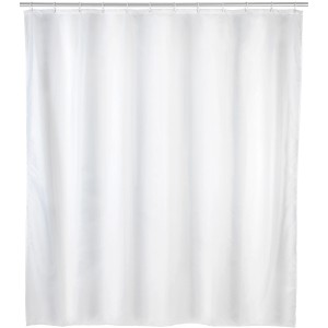 Weißer Allstar Duschvorhang Zen, 180x200cm, aus Polyester, waschbar.