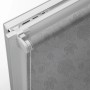 Gardinia EasyFix Rollo Dekor Stickerei Silber, 90x210 cm, Detailansicht.