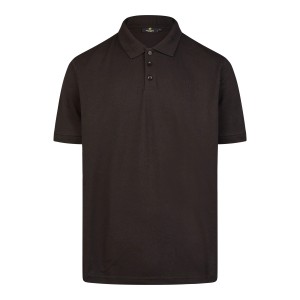Schwarzes Hans Schäfer Workwear Polo-Shirt Gr. L aus Baumwolle und Polyester.