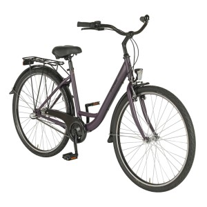 Prophete Cityrad Geniesser 100 Purple 28 Zoll mit 3-Gang Nabenschaltung und Gepäckträger.