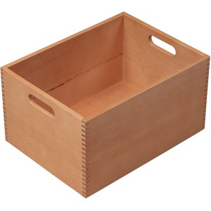 Lackierte Kesper Allzweckkiste aus Buchenholz, 20 l, mit Tragegriffen. Ideal zur Aufbewahrung.