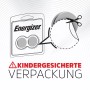 Energizer CR 2025 Lithium Knopfzellen, 4er-Pack in kindersicherer Verpackung.