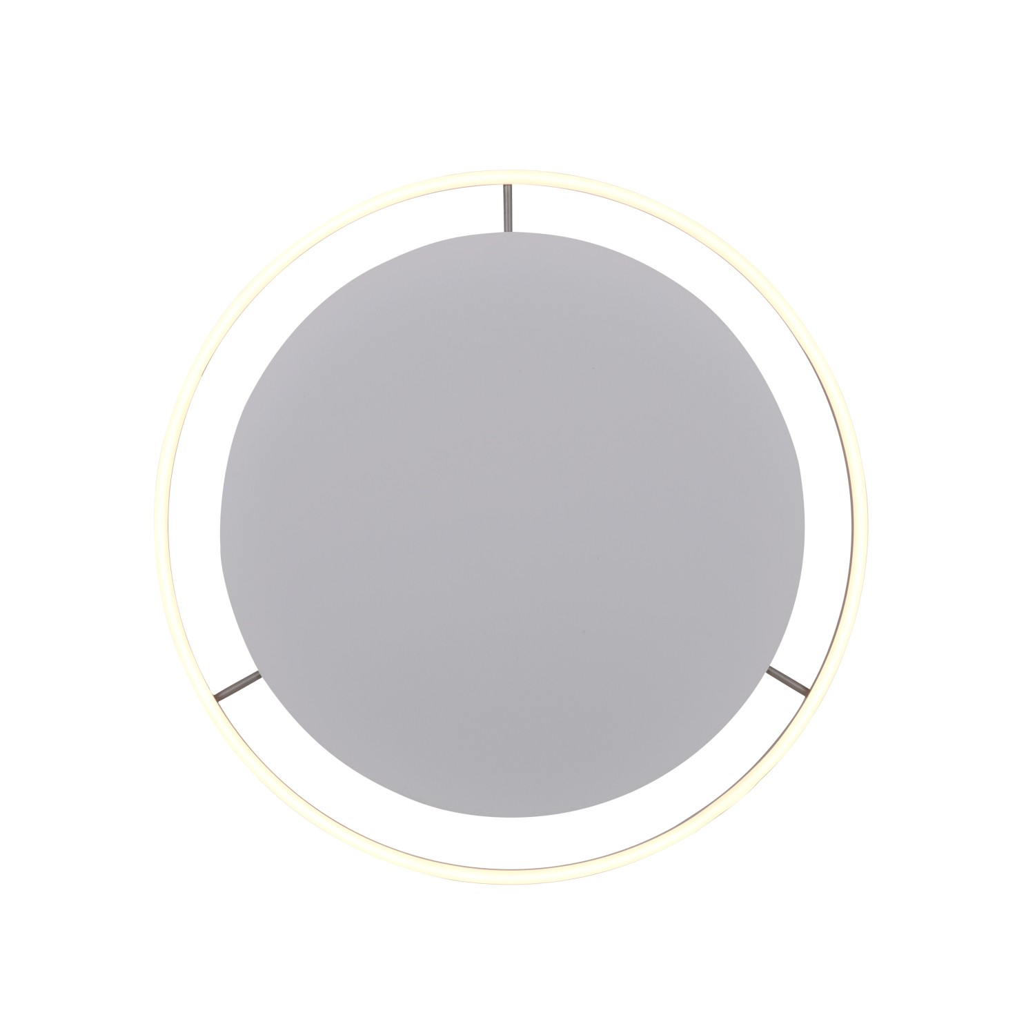 Moderne, runde Just Light Deckenleuchte Ritus in Aluminium, Ø 60 cm.