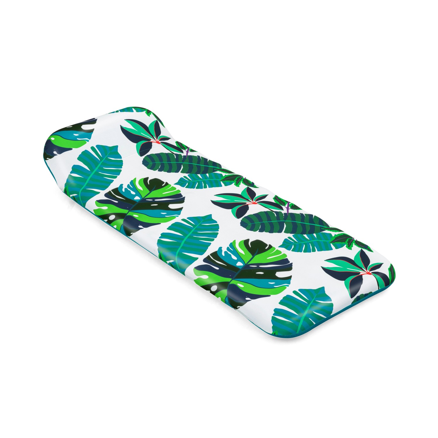 Bestway Luftmatratze Blissfull Drifter mit tropischem Blätter-Design, 183x73 cm.