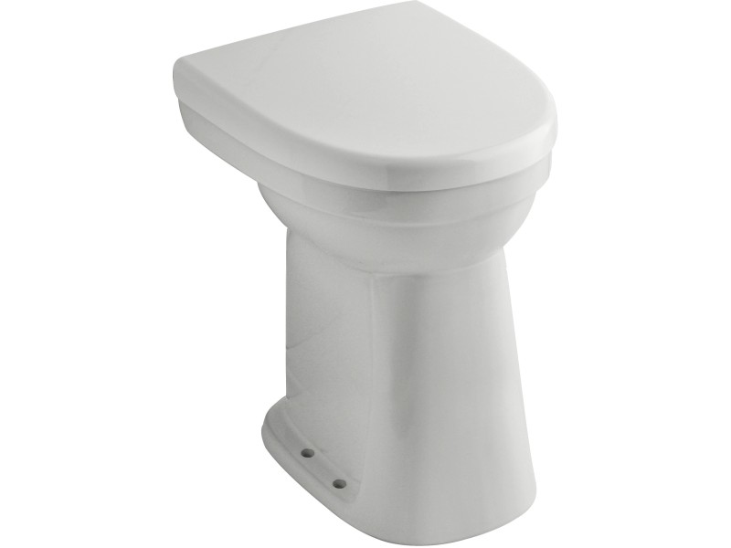 Weiß Flachspüler erhöht OBI Abgang kaufen bei innen Universal Stand-WC cm senkrecht AquaSu 10