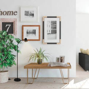 Brilo Stehleuchte Skriva Schwenkbar Fußtaster Schwarz 21 cm x 127,5 cm