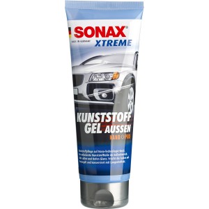 Sonax Xtreme Kunststoff Gel Außen, Tube mit Auto-Motiv zur Kunststoffpflege.