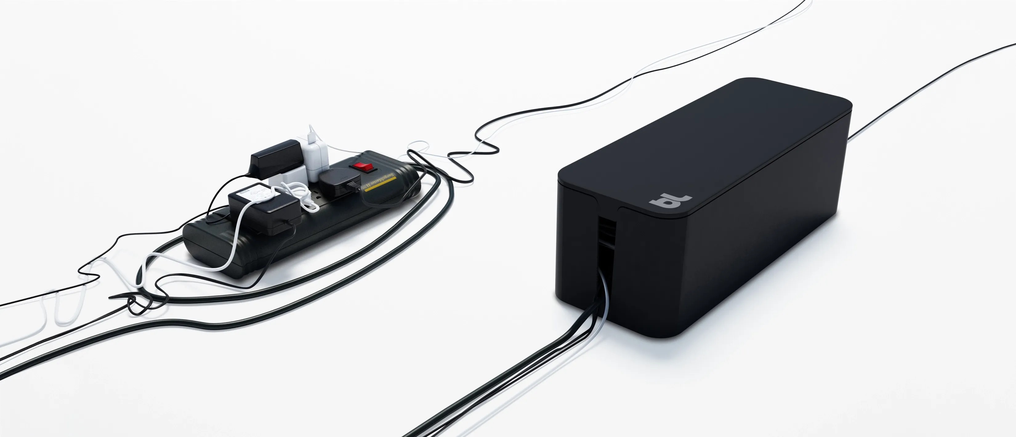 Bluelounge Cable Box Mini Schwarz kaufen bei OBI