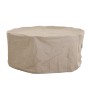 Beige Siena Garden Schutzhülle für runde Sitzgruppen, Ø 200 cm.