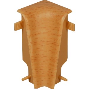Innenecke Buche für Sockelleisten SU/FU018L, 59x29x20mm, aus Kunststoff.