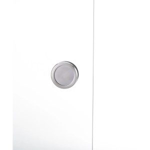 Novadoors Griffmuschel 491 in Edelstahloptik für Glastüren.