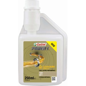 Castrol Power 1 2T: Teilsynthetisches 2-Takt-Motorenöl für Motorräder und Roller.