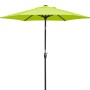 Schneider Marktschirm in Apfelgrün mit Knickfunktion für flexiblen Sonnenschutz.