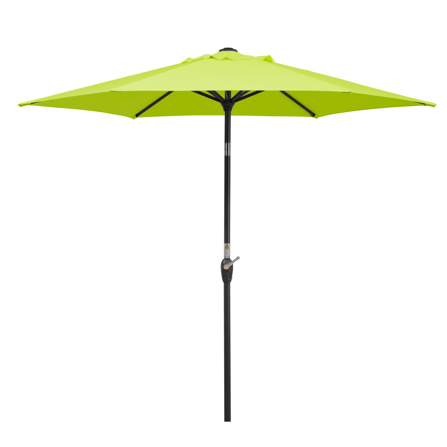 Schneider Marktschirm in Apfelgrün mit Knickfunktion für flexiblen Sonnenschutz.
