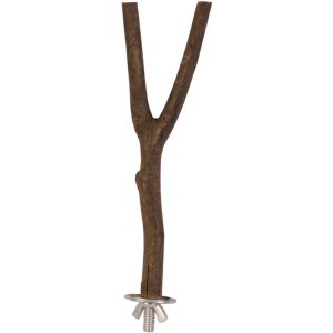 Trixie Sitzstange Natural Living Y-Form, 20cm, Naturholz für Vogelkäfige.