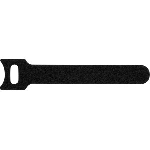 Schwarzes Klettband, 125x16 mm, 5er-Pack zur einfachen Befestigung von Kabeln und mehr.