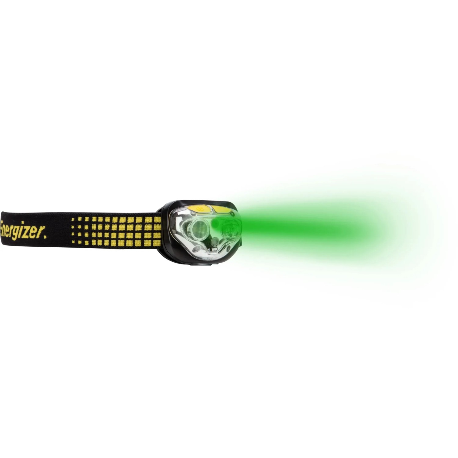 Energizer Vision Ultra Kopflampe mit grünem Lichtstrahl, inklusive Batterien.