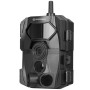 Schwarze Bresser WLAN Wildkamera 4-24 MP mit 20 m Reichweite für Tierbeobachtung und Überwachung.
