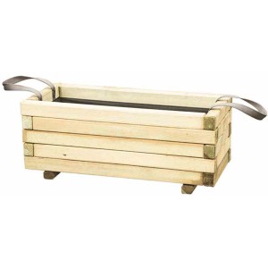 Siena Garden Pflanzkasten Taunus Modern aus Kiefernholz mit Trageschlaufen.