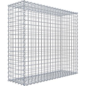 Gabiona Gabionenkorb, 90x100x30 cm, Maschenweite 5x5 cm, für Einfassungen und Mauersysteme.