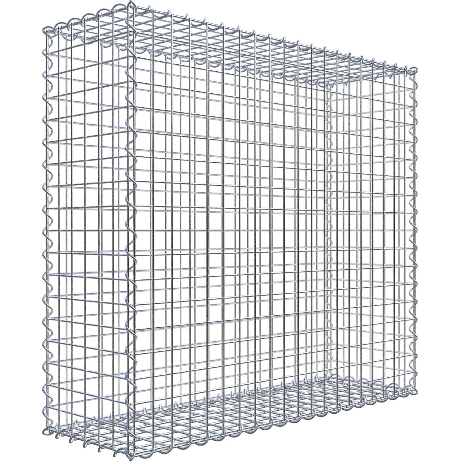Gabiona Gabionenkorb, 90x100x30 cm, Maschenweite 5x5 cm, für Einfassungen und Mauersysteme.