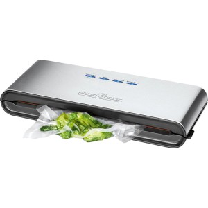 Proficook PC-VK 1080 Vakuumiergerät mit Salat in Folie.