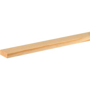 Helle, unbehandelte Flachleiste aus Lärche (9,2x22x2000mm) für Bastelarbeiten.