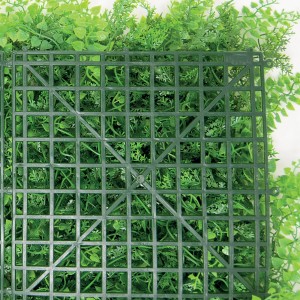 Tenax künstliche Hecke Divy 3D Fern, 0,5x1m, grüne Rückseite. Ideal als Balkonsichtschutz.