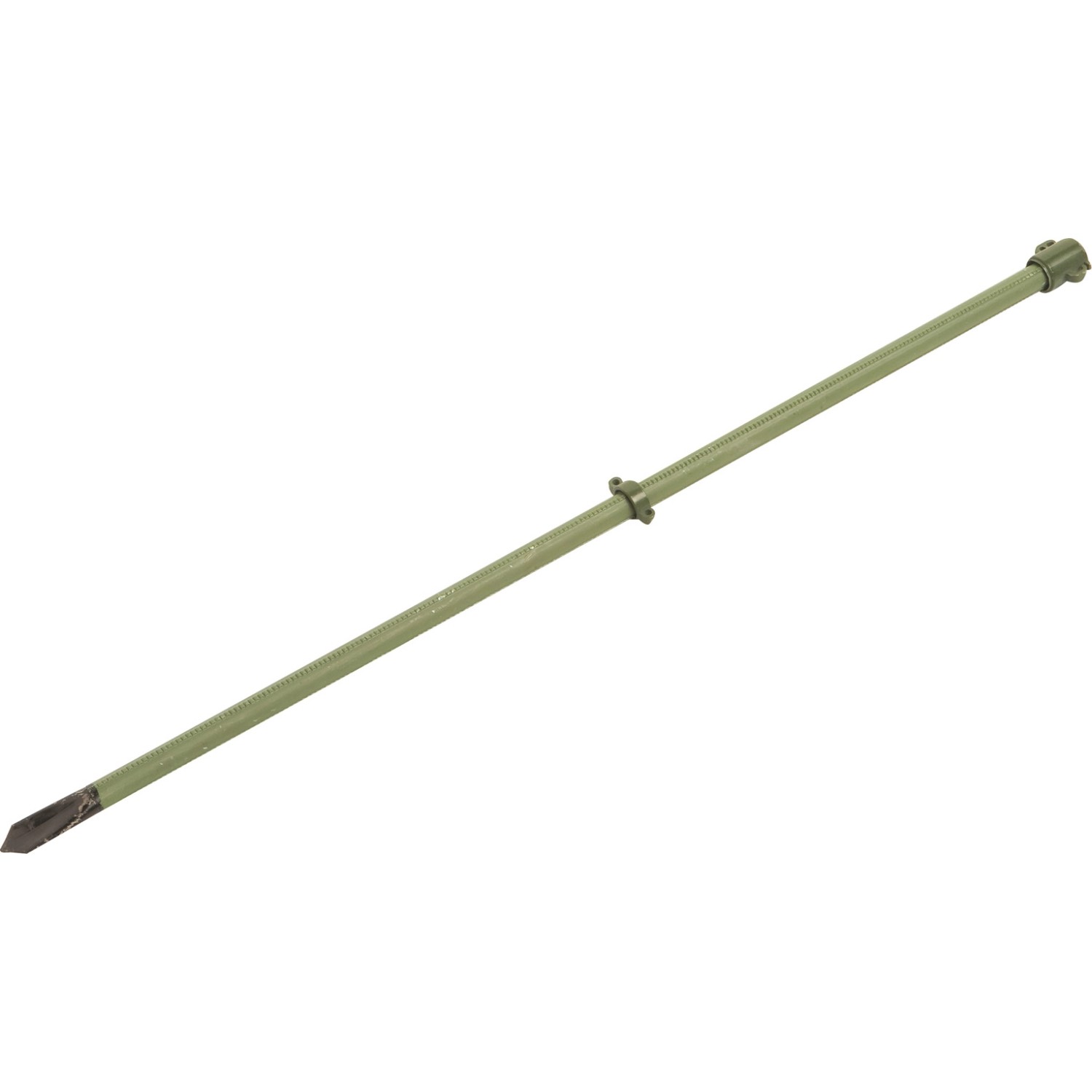 Grüner Universalstab, 150 cm, für Zaunbau & Rankhilfe. Verzinkt, angespitztes Ende.