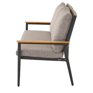 Siena Garden 2er-Bank Liguria Comfort Plus inkl. Kissen 79,5 x 132 x 97 cm FSC®