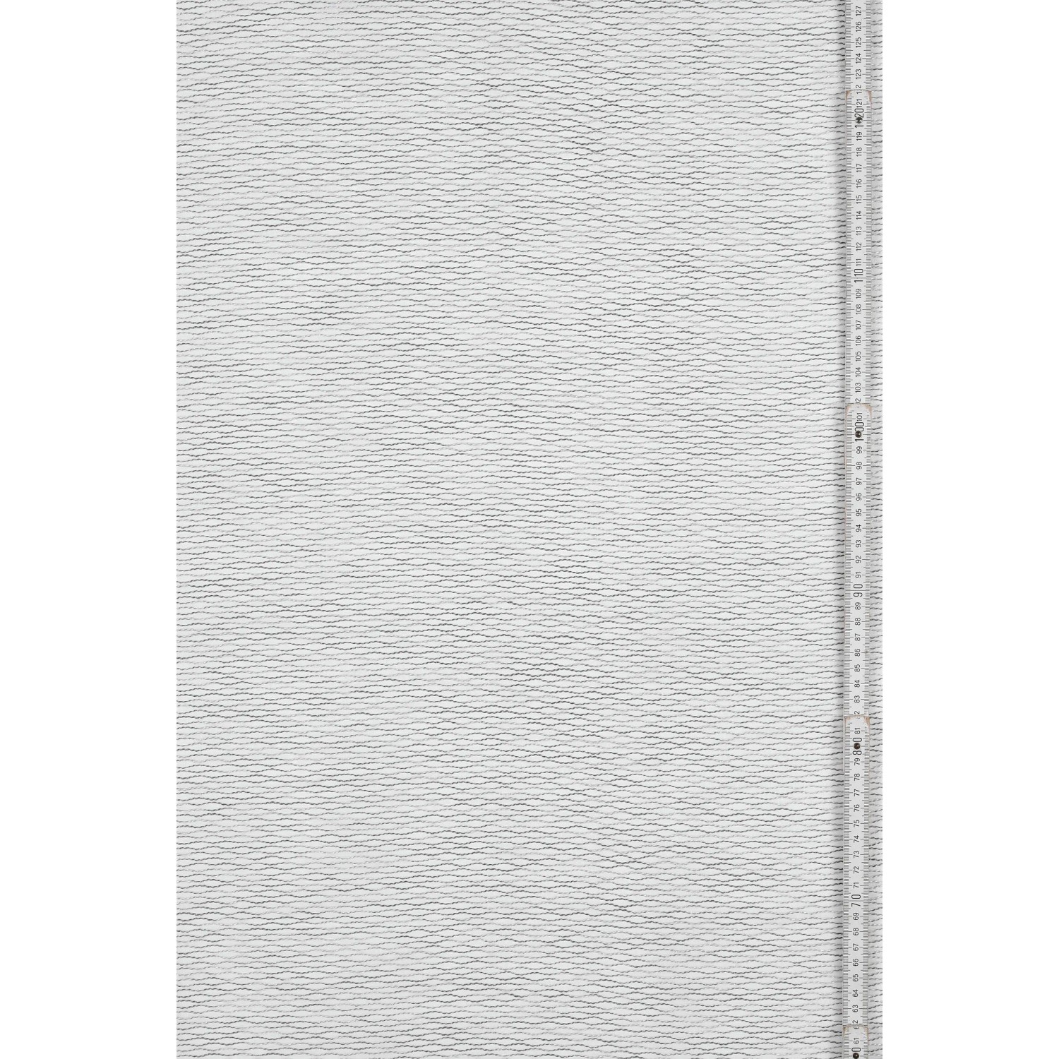 Grauer Bennetti Schal, Jacquard-Voile mit Gardinenband, 140x245 cm, für Fenstervorhänge.
