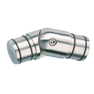 Gelenk V2A für 40 mm Handlauf, Edelstahl, zur Verbindung von Geländerteilen.