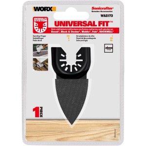 Worx Sonicrafter Schleiffinger-Aufsatz für Multifunktionswerkzeuge, passend für viele Marken.