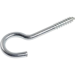 Verzinkter LUX Wäscheleinenhaken, 6x100mm, für Deckenmontage.