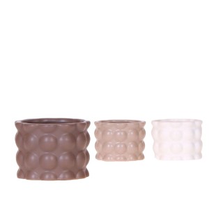 Keramik-Übertopf "Cotton Sand" Auswahl Topf-Ø ca. 6 cm