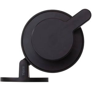 Tiger Tune Seifenspender, Edelstahl gebürstet, schwarz. Wandmontage, schwenkbar.