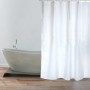 Weißer MSV Duschvorhang Snow aus EVA, 140x180 cm, im Badezimmer.